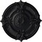 Ekena Millwork Attica Acanthus Leaf Ceiling Medallion (Fits Canopies up to 4 5/8"), 53 1/2"OD x 3 1/2"P, Steel Gray CM53ATSGS - alternate 1